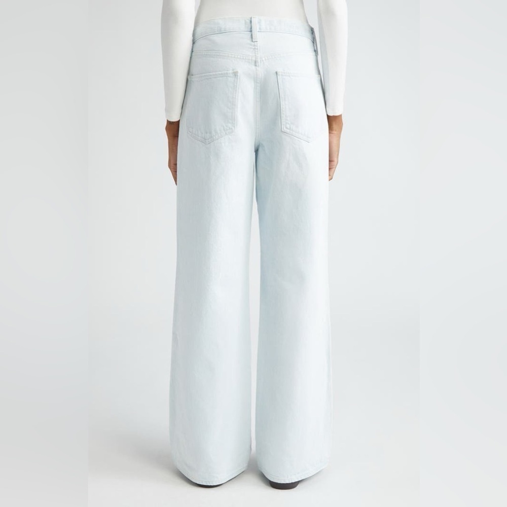 EUC Favorite Daughter The Ollie Ultimate Baggy Wide Leg Jeans in "Blue Bird" - Picture 2 of 14